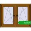 Pricing Tilt-and-Turn 1035x800 mm REHAU ENERGY-SAVING SYNEGO MD GOLDEN OAK two-sided. Price: 1636,61 zł