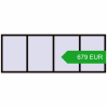Pricing Tilt-and-Turn 3000x1100 mm REHAU BRILLANT DESIGN BLACK_BROWN two-sided. Price: 679.13 EUR