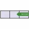 Pricing Tilt-and-Turn 4000x1100 mm KORSA OPTIMUM REHAU EURO 70. Price: 744.81 EUR