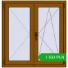 Pricing Tilt-and-Turn 1000x1040 mm REHAU OPTIMUM EURO-DESIGN 70 GOLDEN OAK two-sided. Price: 1 632.78 PLN