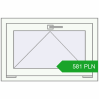 Pricing Tilt-and-Turn 770x500 mm REHAU OPTIMUM EURO-DESIGN 70 RAL 9016 Traffic white two-sided. Price: 581 PLN
