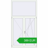 Pricing Tilt-and-Turn 1190x2190 mm REHAU OPTIMUM EURO-DESIGN 70 RAL 9016 Traffic white two-sided. Price: 389 EUR