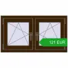 Ustalenie cen Okna skrzydłowe 990x545 mm EPSILON OPTIMA DARK_OAK dwustronny. Cena: 121.47 EUR