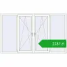 Pricing Okna rozwierne 2300x1400 mm REHAU OPTIMUM EURO-DESIGN 70 RAL 9016 Traffic white dwustronny. Price: 2280,59 zł