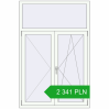 Pricing Tilt-and-Turn 1170x1775 mm REHAU OPTIMUM EURO-DESIGN 70 RAL 9016 Traffic white two-sided. Price: 2 341.3 PLN