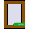 Pricing Tilt-and-Turn 300x400 mm REHAU OPTIMUM EURO-DESIGN 70 GOLDEN OAK two-sided. Price: 185.36 PLN