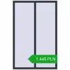 Pricing Tilt-and-Turn 1100x1700 mm REHAU OPTIMUM EURO-DESIGN 70 ANTHRACITE_GREY_STRUKTURAL two-sided. Price: 1 445.08 PLN