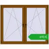 Ustalenie cen Okna skrzydłowe 1755x1430 mm REHAU ENERGY-SAVING SYNEGO MD GOLDEN OAK dwustronny. Cena: 692,67 €