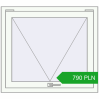 Pricing Tilt-and-Turn 905x800 mm REHAU OPTIMUM EURO-DESIGN 70 RAL 9016 Traffic white two-sided. Price: 790.43 PLN