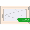 Pricing Tilt-and-Turn 900x560 mm REHAU OPTIMUM EURO-DESIGN 70 CREAME_WHITE_50L-2 two-sided. Price: 1 001.59 PLN