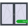 Ustalenie cen Okna skrzydłowe 1755x1475 mm REHAU ENERGY-SAVING SYNEGO MD ANTHRACITE_GREY_STRUKTURAL dwustronny. Cena: 706,39 €