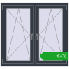 Ustalenie cen Okna skrzydłowe 1155x1085 mm REHAU ENERGY-SAVING SYNEGO MD ANTHRACITE_GREY_STRUKTURAL dwustronny. Cena: 475,55 €