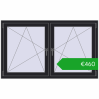 Pricing Tilt-and-Turn 1560x935 mm REHAU ENERGY-SAVING SYNEGO MD BLACK_ULTI-MATT two-sided. Price: 460,31 €