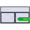 Ustalenie cen Okna skrzydłowe 2600x1500 mm REHAU OPTIMUM EURO-DESIGN 70 ANTHRACITE_GREY_STRUKTURAL dwustronny. Cena: 5387,72 zł