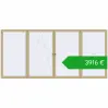 Ustalenie cen Okna skrzydłowe 5000x2300 mm ALU STANDARD 72 RAL 1000 Green beige dwustronny. Cena: 3915,60 €