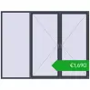 Ustalenie cen Okna skrzydłowe 3000x2300 mm REHAU ENERGY-SAVING SYNEGO MD ANTHRACITE_GREY_STRUKTURAL dwustronny. Cena: 1689,61 €