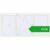 Pricing Tilt-and-Turn 3000x1400 mm REHAU OPTIMUM EURO-DESIGN 70 RAL 9016 Traffic white two-sided. Price: 425,95 €