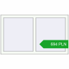 Pricing Tilt-and-Turn 1200x700 mm REHAU OPTIMUM EURO-DESIGN 70 RAL 9016 Traffic white two-sided. Price: 694.28 PLN
