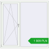 Pricing Tilt-and-Turn 1735x1700 mm REHAU OPTIMUM EURO-DESIGN 70 RAL 9016 Traffic white two-sided. Price: 1 809.09 PLN