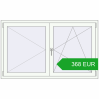 Pricing Tilt-and-Turn 1560x940 mm REHAU OPTIMUM EURO-DESIGN 70 RAL 9016 Traffic white two-sided. Price: 368.08 EUR