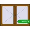 Pricing Tilt-and-Turn 1500x1100 mm REHAU OPTIMUM EURO-DESIGN 70 GOLDEN OAK two-sided. Price: 2 442.41 PLN