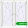 Pricing Tilt-and-Turn 1460x1500 mm REHAU OPTIMUM EURO-DESIGN 70 RAL 9016 Traffic white two-sided. Price: 1 988.48 PLN