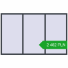 Pricing Tilt-and-Turn 2400x1500 mm REHAU OPTIMUM EURO-DESIGN 70 ANTHRACITE_GREY_STRUKTURAL two-sided. Price: 2 481.72 PLN