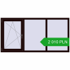 Pricing Tilt-and-Turn 2000x1000 mm REHAU OPTIMUM EURO-DESIGN 70 CHOCOLATE_BROWN two-sided. Price: 2 010.39 PLN