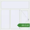 Pricing Tilt-and-Turn 1800x1800 mm KORSA BRILLANT DESIGN. Price: 950.18 EUR