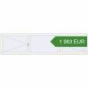 Ustalenie cen Okna skrzydłowe 3274x800 mm KORSA ALU STANDARD 72 RAL 9016 Traffic white dwustronny. Cena: 1 983.05 EUR