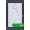 Ustalenie cen Okna skrzydłowe 750x1200 mm CLASICTHERM 70 ANTHRACITE_GREY_STRUKTURAL dwustronny. Cena: 253,55 €