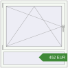 Pricing Tilt-and-Turn 1200x1200 mm KORSA OPTIMUM REHAU EURO 70. Price: 451.74 EUR