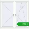 Pricing Tilt-and-Turn 1480x1440 mm REHAU OPTIMUM EURO-DESIGN 70 GOLDEN OAK external. Price: 1502,42 zł