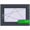 Ustalenie cen Okna skrzydłowe 750x550 mm REHAU OPTIMUM EURO-DESIGN 70 ANTHRACITE_GREY_STRUKTURAL dwustronny. Cena: 149,40 €