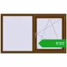 Pricing Tilt-and-Turn 1500x900 mm EPSILON OPTIMA WALNUT two-sided. Price: 156,86 €