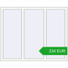 Pricing Tilt-and-Turn 1450x1170 mm REHAU OPTIMUM EURO-DESIGN 70 RAL 9016 Traffic white two-sided. Price: 234.37 EUR