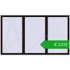 Ustalenie cen Okna skrzydłowe 4000x2300 mm REHAU OPTIMUM EURO-DESIGN 70 BLACK_BROWN dwustronny. Cena: 2511,89 €