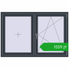 Pricing Tilt-and-Turn 1500x1000 mm REHAU OPTIMUM EURO-DESIGN 70 ANTHRACITE_GREY_STRUKTURAL two-sided. Price: 1559,09 zł