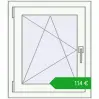 Ustalenie cen Okna skrzydłowe 600x700 mm REHAU OPTIMUM EURO-DESIGN 70 RAL 9016 Traffic white dwustronny. Cena: 114,18 €