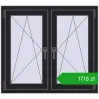 Ustalenie cen Okna skrzydłowe 1005x905 mm REHAU ENERGY-SAVING SYNEGO MD BLACK_ULTI-MATT dwustronny. Cena: 1717,59 zł