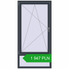 Pricing Tilt-and-Turn 900x1800 mm REHAU OPTIMUM EURO-DESIGN 70 ANTHRACITE_GREY_STRUKTURAL two-sided. Price: 1 946.95 PLN