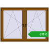 Ustalenie cen Okna skrzydłowe 1755x1235 mm REHAU ENERGY-SAVING SYNEGO MD GOLDEN OAK dwustronny. Cena: 637,65 €