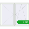 Pricing Tilt-and-Turn 1800x1500 mm REHAU ENERGY-SAVING SYNEGO MD GOLDEN OAK external. Price: 839,79 €