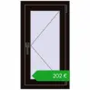 Ustalenie cen Okna skrzydłowe 500x900 mm REHAU OPTIMUM EURO-DESIGN 70 BLACK_BROWN dwustronny. Cena: 201,89 €