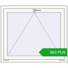 Pricing Tilt-and-Turn 1000x850 mm REHAU OPTIMUM EURO-DESIGN 70 RAL 9016 Traffic white two-sided. Price: 902.62 PLN