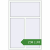 Pricing Tilt-and-Turn 1040x1550 mm REHAU EURO 70 RAL 9016 Traffic white two-sided. Price: 250.17 EUR