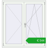 Pricing Tilt-and-Turn 1260x1365 mm REHAU ENERGY-SAVING SYNEGO MD RAL 9016 Traffic white two-sided. Price: 544,20 €