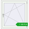 Pricing Tilt-and-Turn 940x1000 mm REHAU ENERGY-SAVING SYNEGO MD RAL 9016 Traffic white two-sided. Price: 1 167.55 PLN