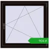 Pricing Tilt-and-Turn 1000x980 mm REHAU OPTIMUM EURO-DESIGN 70 BLACK_BROWN two-sided. Price: 903,94 zł