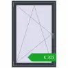 Pricing Tilt-and-Turn 1000x1500 mm EPSILON OPTIMA ANTHRACITE_GREY_STRUKTURAL two-sided. Price: 302,61 €